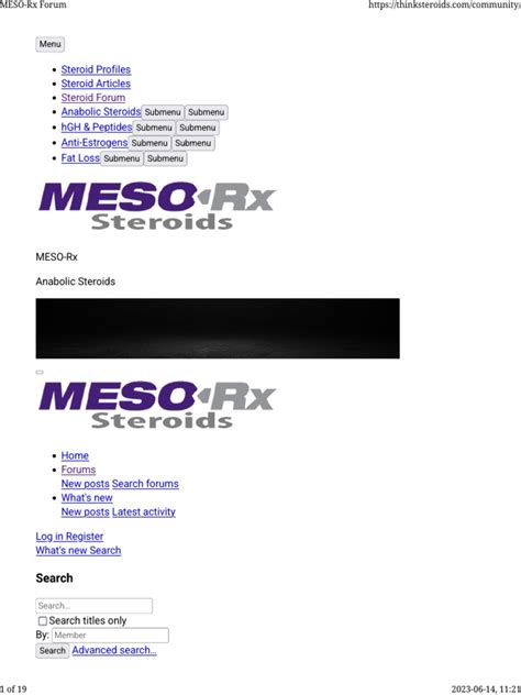 meso rx forum